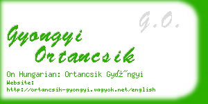 gyongyi ortancsik business card